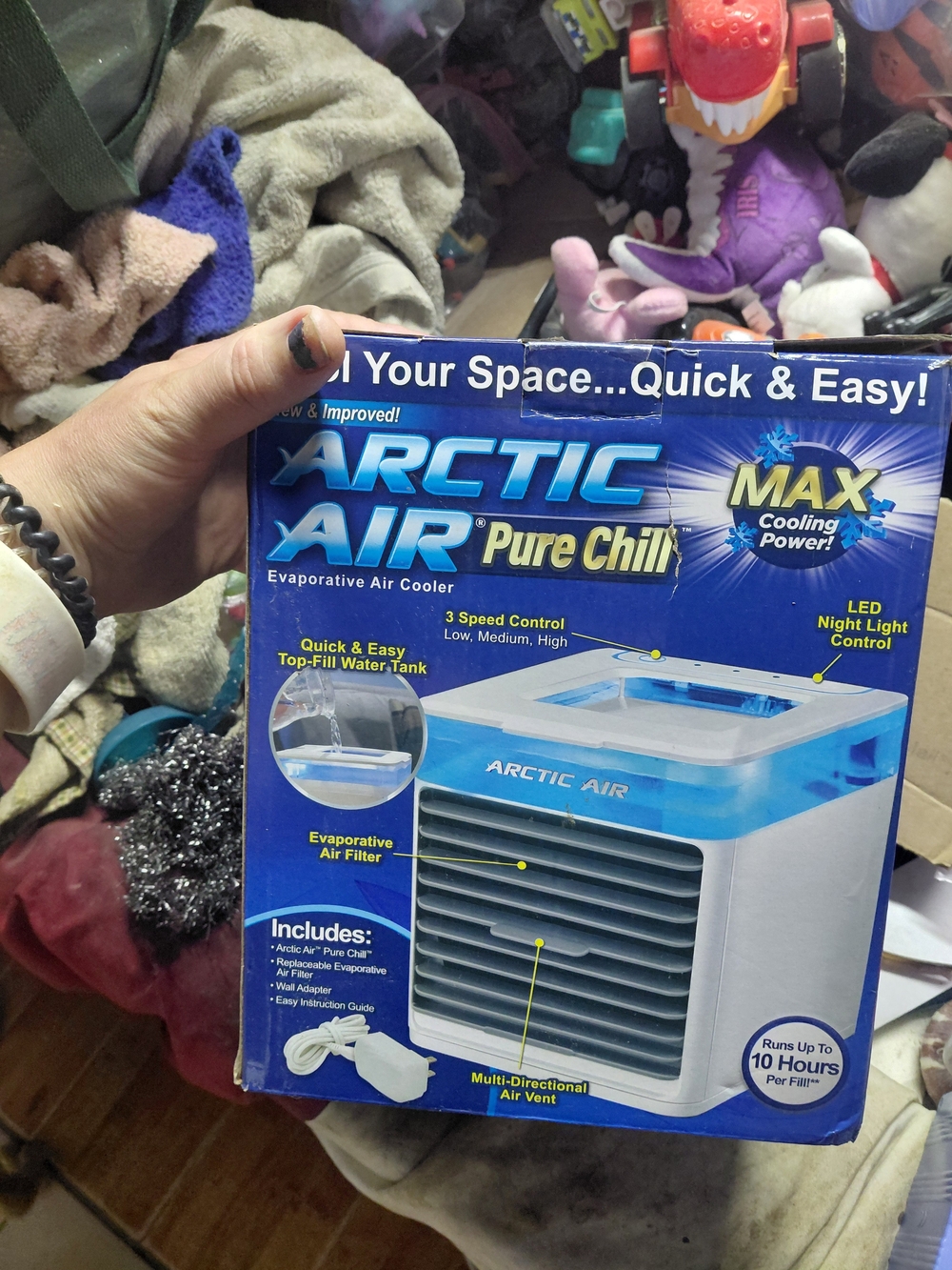 Arctic Air Pure Chill Evaporative Air Cooler - Blue/White